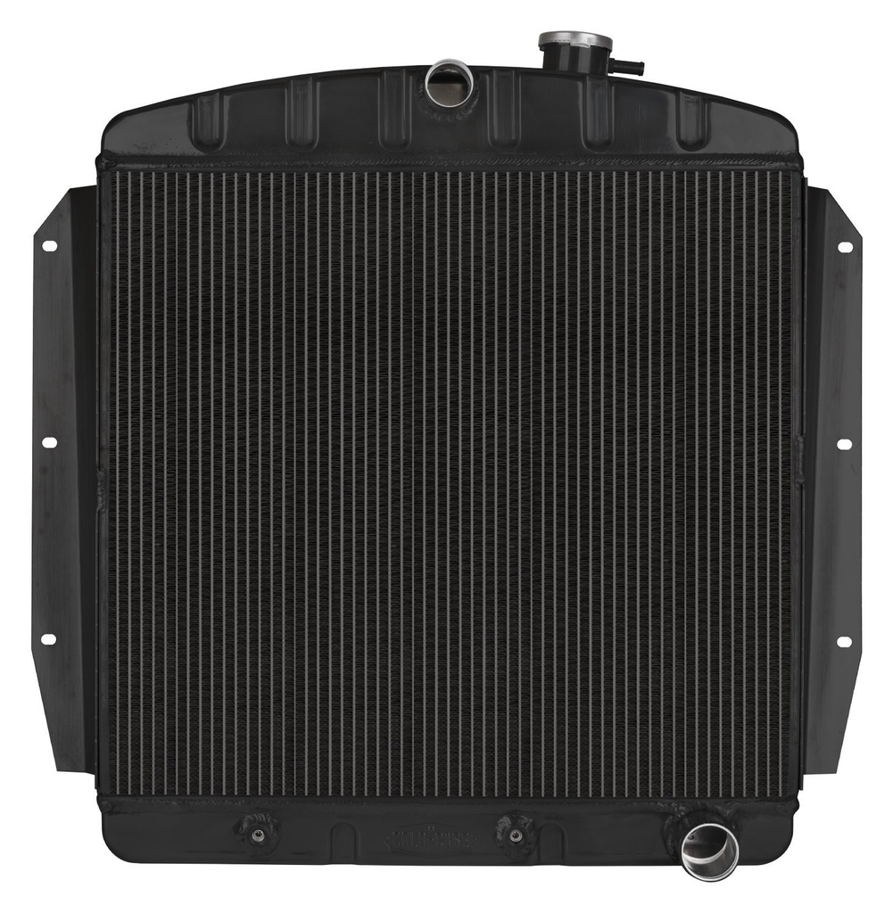 Cold Case Radiators GMT567AB: GMT567AB Black Night Rider Series Aluminum Radiator for 1955-1959 Chevy Pickup
