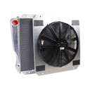 Griffin Radiators CU-70126: ExactFit Radiator ComboUnit for 1966-1977 Ford Bronco with Early Small Block Ford or Chevy V8 Swap