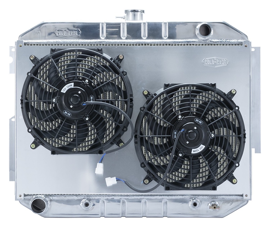 Cold Case Radiators MOP757AK: Aluminum Performance Radiator 1966-1970 Mopar C-Body - Includes Electric Fan & Shroud Kit