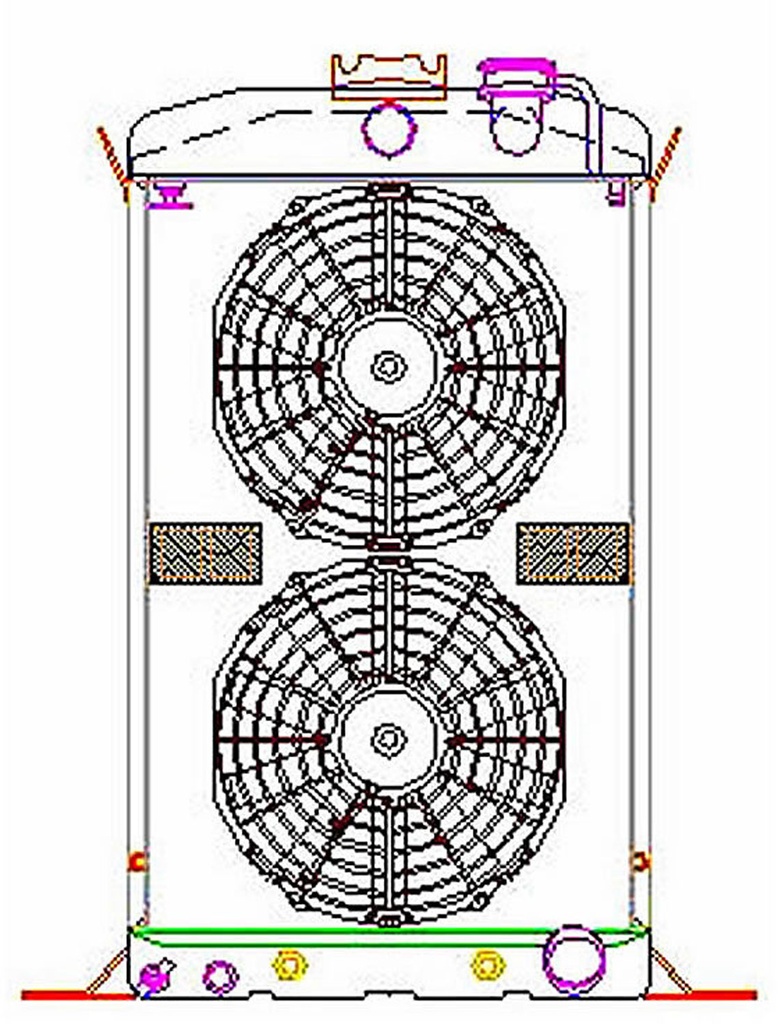 Griffin Radiators CU-70086: ExactFit Radiator ComboUnit for 1937-1938 Ford with Early GM Engine