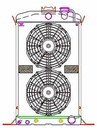Griffin Radiators CU-70086: ExactFit Radiator ComboUnit for 1937-1938 Ford with Early GM Engine