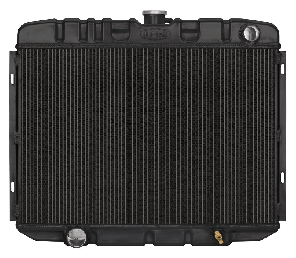 Cold Case Radiators FOM588B: FOM588B Black Night Rider Series Aluminum Performance Radiator for 1967-1970 Ford Mustang w/Big Block, Manual