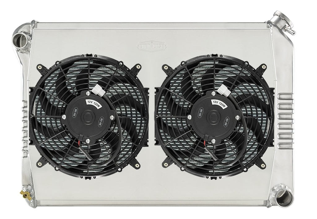 Cold Case Radiators CHN548SK: Aluminum Performance Radiator with Fan and Shroud Kit 1968-1979 Chevy Nova with Big Block Engine, Manual Transmission