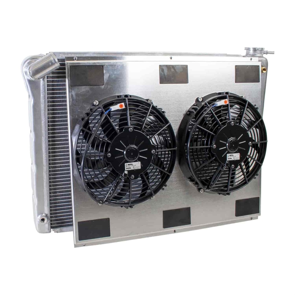 Griffin Radiators CU-00063: ExactFit Radiator ComboUnit for 1966-1968 Corvette