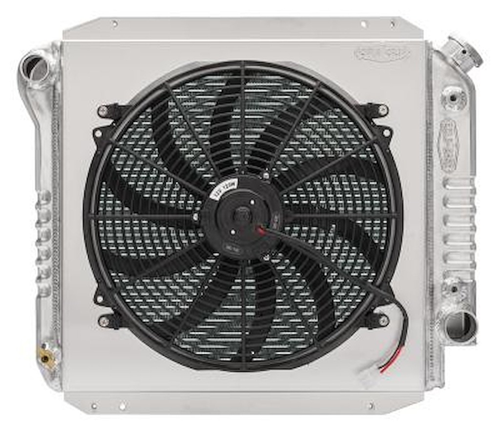 Cold Case Radiators FOT574A-1K: FOT574A-1K Aluminum Performance Radiator, Fan and Shroud Kit for 1966-1977 Ford Bronco