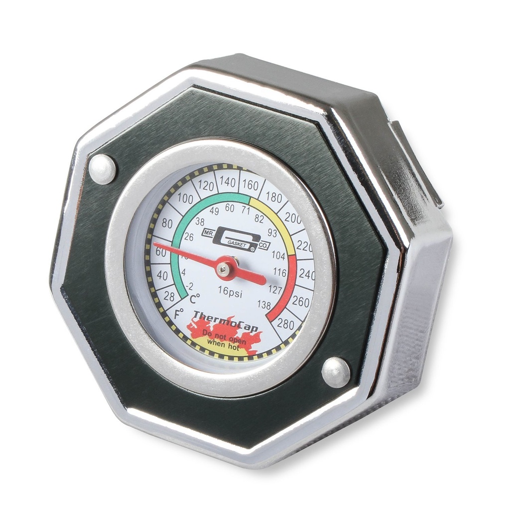 Mr Gasket 2476BK: Black Domestic ThermoCap 16 psi
