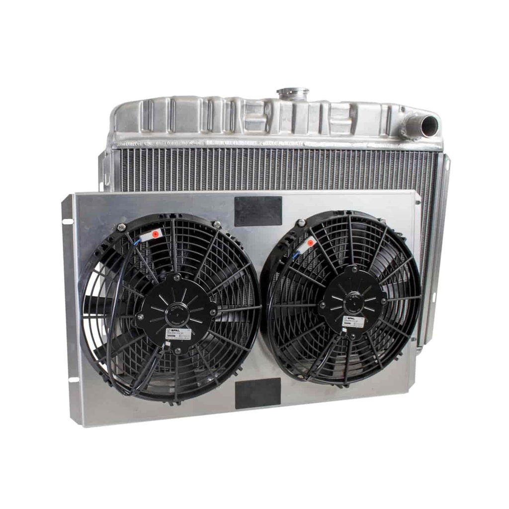 Griffin Radiators CU-00039: ExactFit Radiator ComboUnit for 1968-1970 Ford Mustang/Mercury Cougar with Big Block & Late Small Block