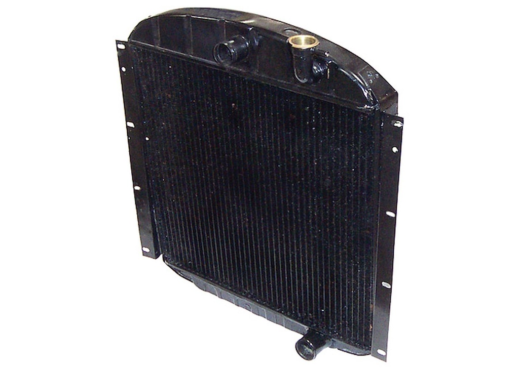 Brothers Trucks GMHS359: GMHS359 Radiator, Copper/Brass, Black, V8, Manual Trans, 1955-1959 GMC Truck
