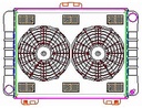 Griffin Radiators CU-00103: ExactFit Radiator ComboUnit for 1964 Galaxie/Thunderbolt with Late Small Block & Big Block