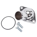 Edelbrock 4809: Polished Aluminum Thermostat Housing Chevy 4.6L V6 and Small/Big Block V8