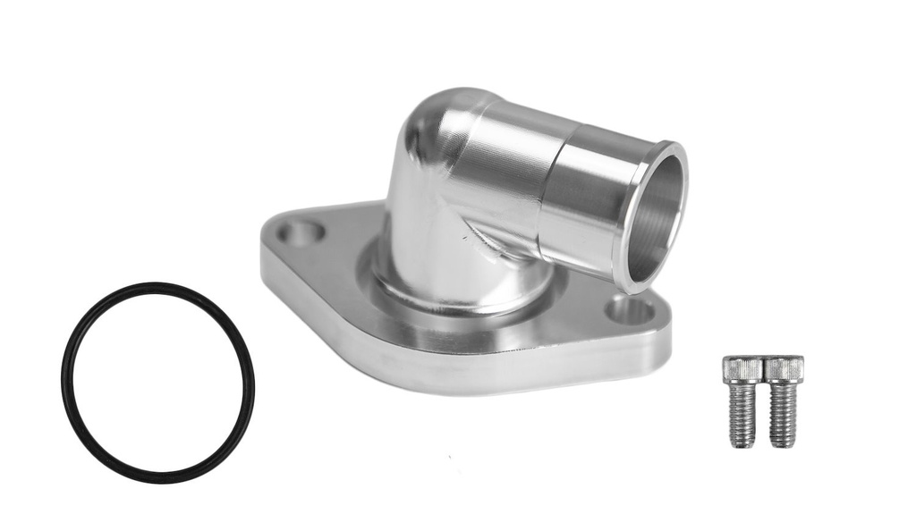 March Performance BTH-102-05: BTH-102-05 Water Neck Thermostat Housing, Pontiac 326-455, Billet, 90-Degree, Two-Piece, O-Ring, Polished