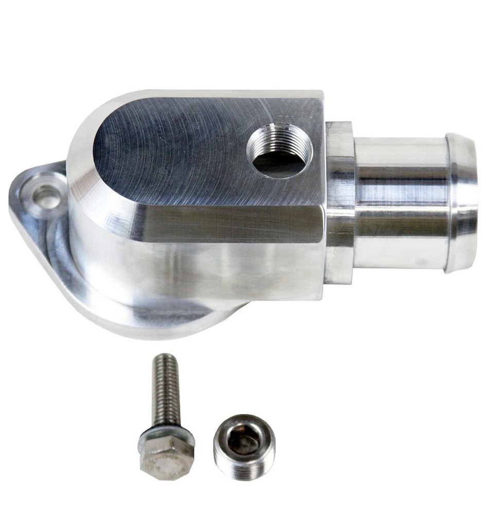 Granatelli 431000: 431000 Billet Thermostat Housing, Aluminum, Natural