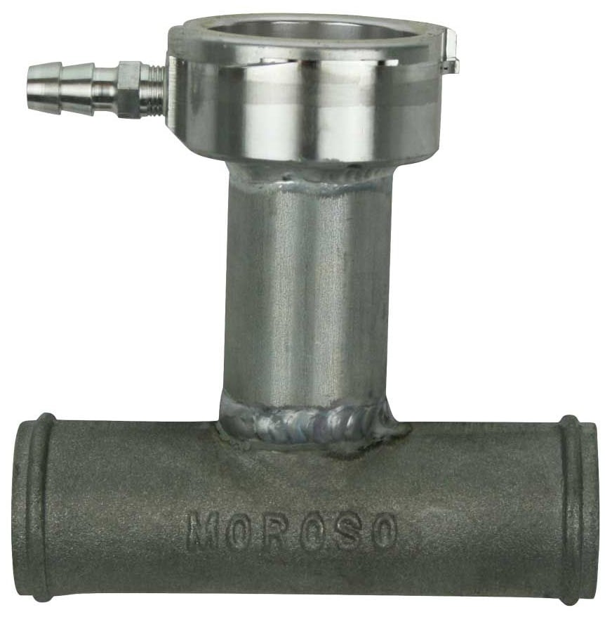 Moroso 63483: Inline Radiator Filler Neck, 1.250 in. Inlet/Outlet