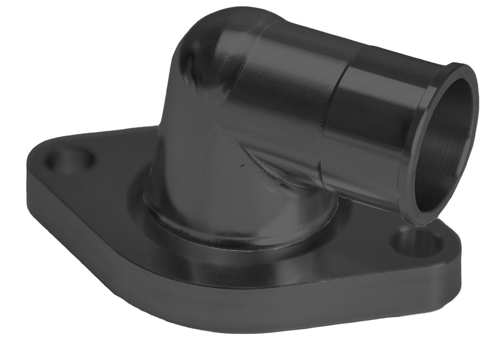 March Performance BTH-402-08: BTH-402-08 Water Neck Thermostat Housing, 1979-2003 Small Block Chrysler 273/318/340/360, Billet, 90-Degree, O-Ring, Black