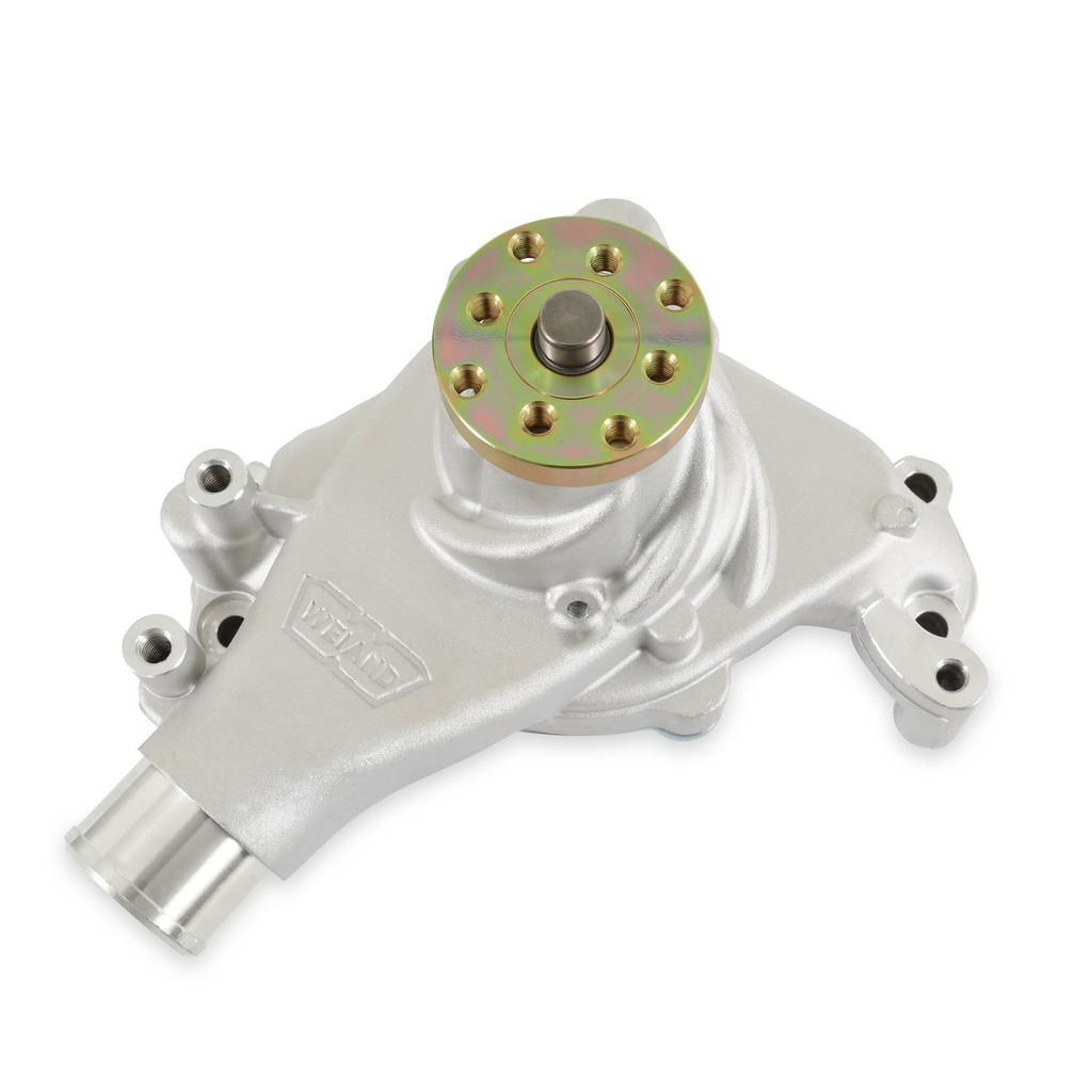Weiand 9240: 9240 Action +Plus Aluminum Water Pump for Small Block Chevy, Long [Satin Finish]