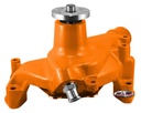Tuff Stuff 1449NCORANGE: SuperCool Water Pump Orange Powder Coated 1969-93 Small Block Chevy