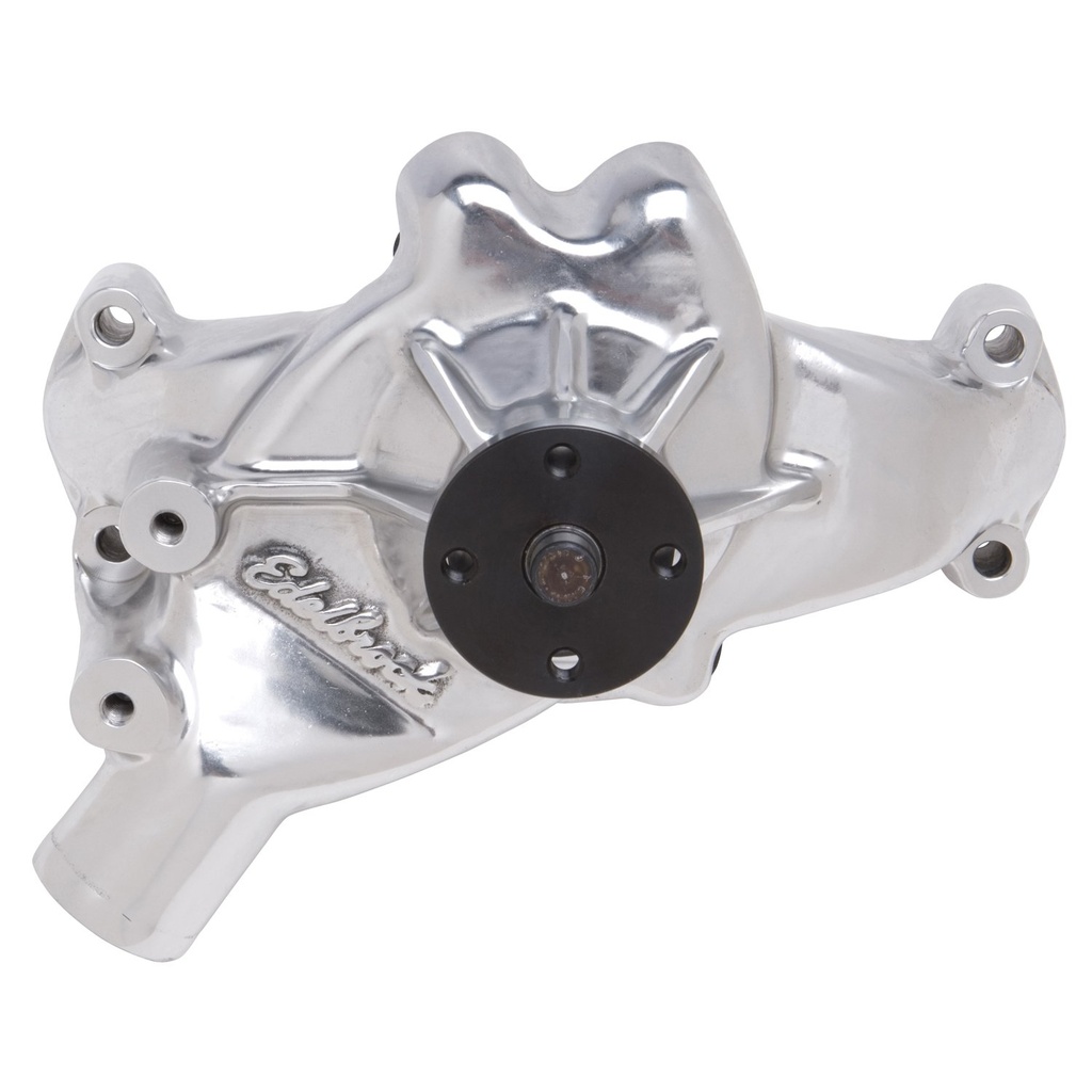 Edelbrock 8863: Victor Series Polished Aluminum Water Pump for 1988-Later Big Block Chevy 454 in C/K Pickups