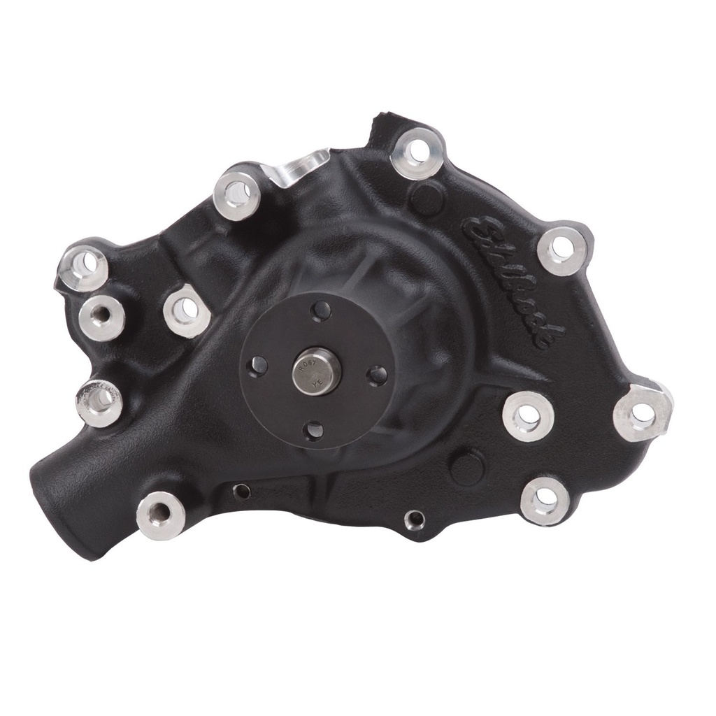 Edelbrock 88413: Victor Series Black Aluminum Water Pump for 1965-1977 Small Block Ford 289-351W