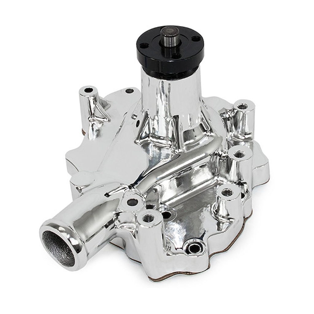 Top Street Performance HC8050C: HC8050C Mechanical Water Pump, Aluminum, Chrome, SBF (289, 302, 351W) D/S Inlet