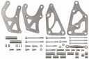 ICT Billet 551396LS0-3: Alternator and Power Steering Pump Bracket Kit GM LS