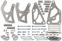 ICT Billet 551396LS0WP3: Alternator and Power Steering Pump Bracket Kit GM LS