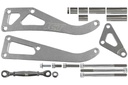 ICT Billet 551742: Billet Power Steering and Alternator Bracket Kit for Small Block Chevy with Long Water Pump