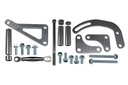 ICT Billet 551476: Billet Power Steering Pump and Alternator Bracket Kit for Small Block Chevy with Long Water Pump