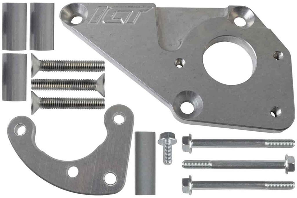 ICT Billet 551785-3: LS Power Steering Pump Bracket Kit, GM LS Engines