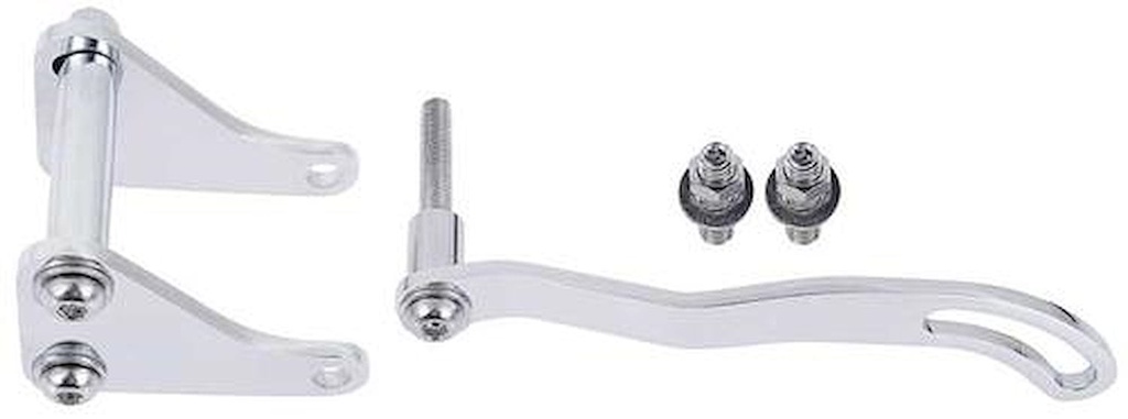 OER 153658: 153658 Power Steering Bracket Set-1955-72 Chevrolet; Small Block; LH Side Mount; w/Short Water Pump; Chrome