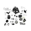 Holley 20-310BK: 20-310BK Ford 7.3L Godzilla High-Mount Complete Accessory Drive Kit [Black Finish]