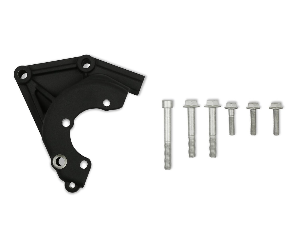 Holley 20-165BK: 20-165BK Power Steering Bracket Kit [Black] GM Supercharged Gen III/IV LS, LSA