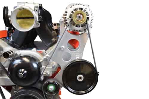 ICT Billet 551362-2: LS High Mount Alternator and Power Steering Pump Bracket Kit