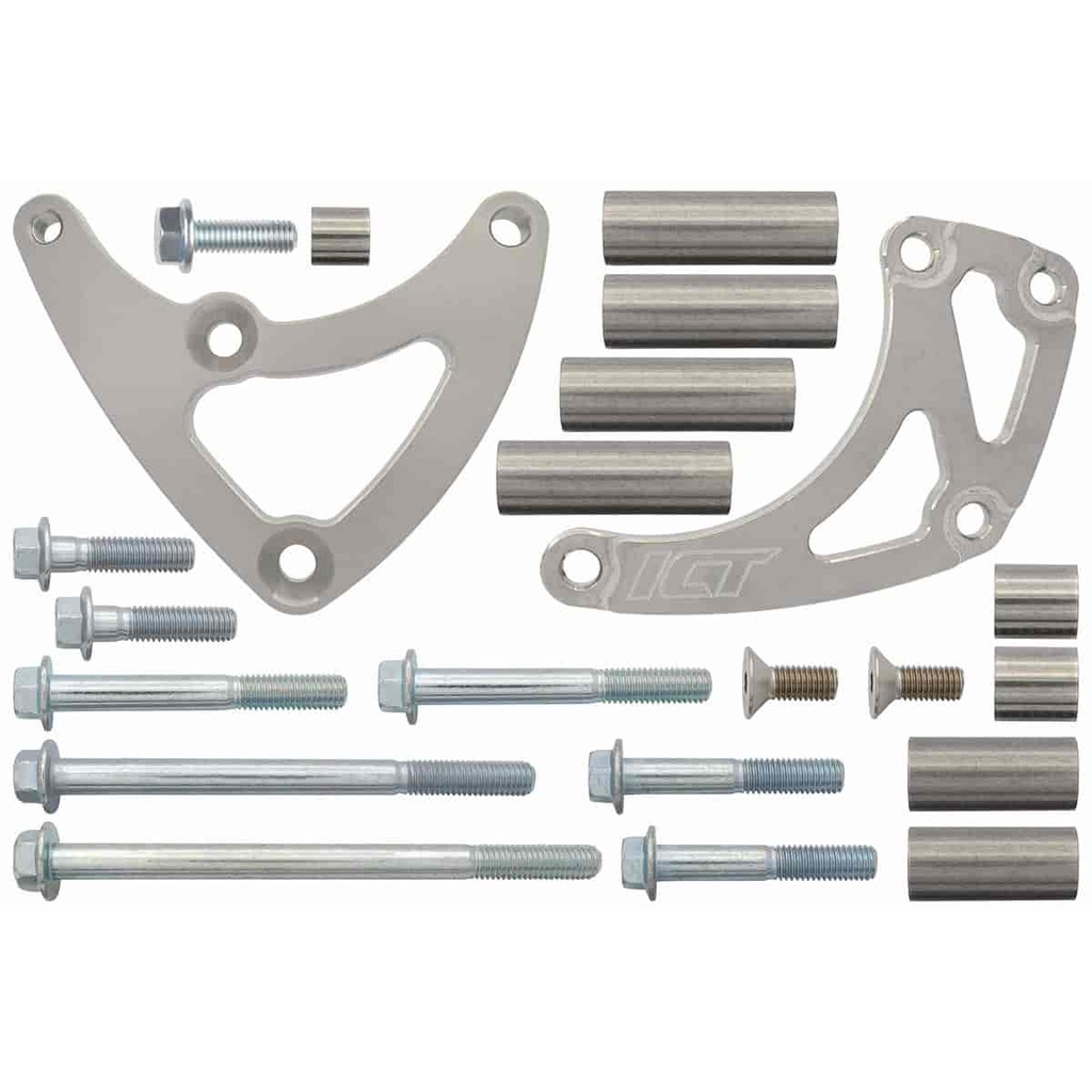 ICT Billet 551526-LS013: High-Mount Truck Alternator Bracket GM LS [Right/Passenger Side]