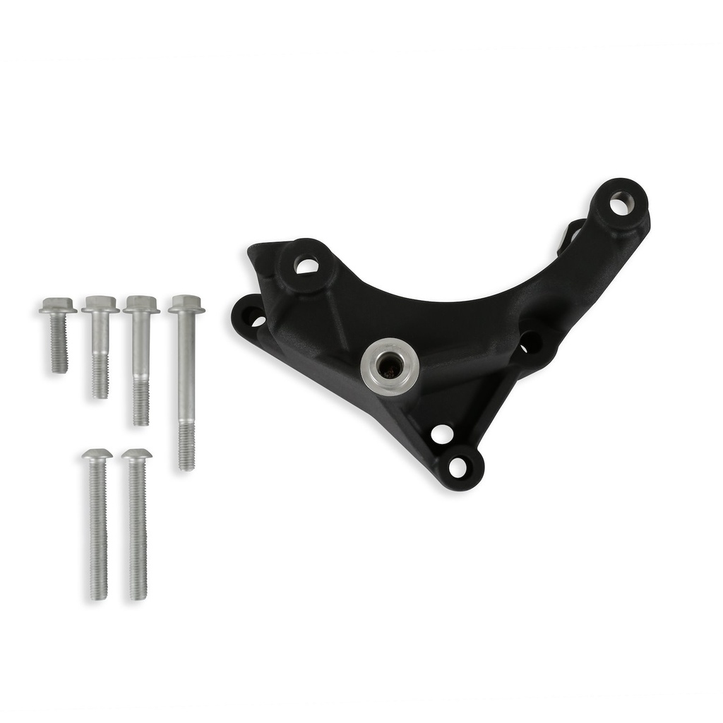 Holley 97-420: 97-420 Alternator Bracket for Ford 7.3L Godzilla w/ Holley High-Mount Accessory Drive System [Black]