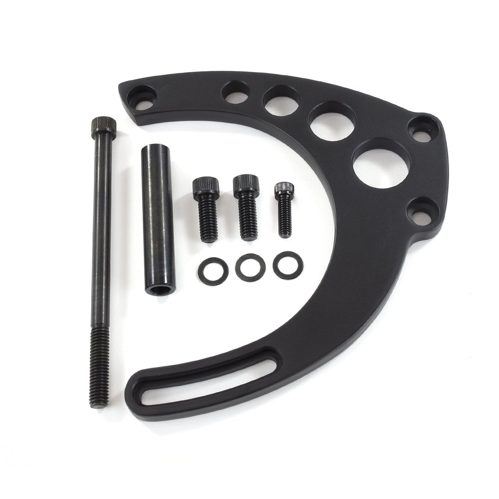 Top Street Performance JM9133BK: JM9133BK Alternator 10SI Bracket, Aluminum BBC Mid-Mount Long Water Pump, Black