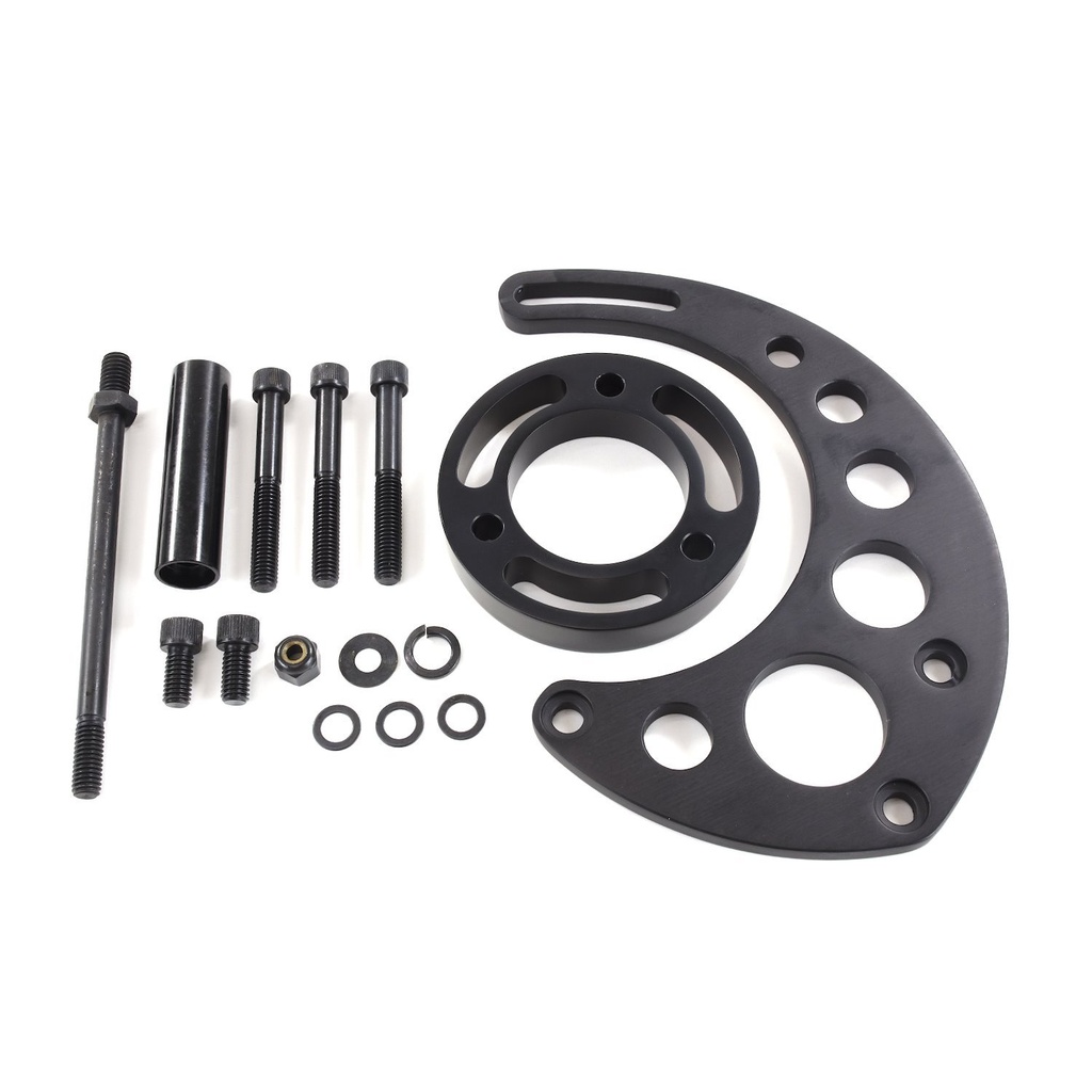 Top Street Performance JM9123BK: JM9123BK Alternator 10SI Bracket, Aluminum BBC High-Mount Long Water Pump, Black
