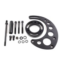 Top Street Performance JM9123BK: JM9123BK Alternator 10SI Bracket, Aluminum BBC High-Mount Long Water Pump, Black
