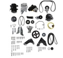 Holley 20-163BK: 20-163BK Low-Mount Complete Accessory Drive Kit [Black] GM Supercharged Gen III/IV LSA, LS