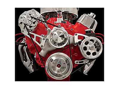 Billet Specialties FM2211PC: Serpentine Conversion Kit For Big Block Chevy
