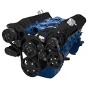 Blueprint Engines 302FDACPS4BK: BPP302FDACPS4BK SBF 302/351W Front Accessory Drive, Full Serpentine w/ ALT, PS, WP, AC, Brackets, Bolts