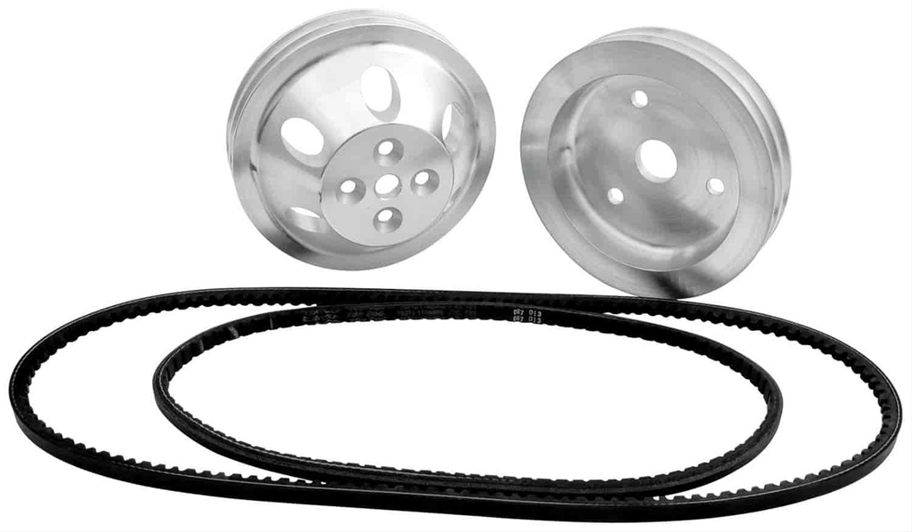 Allstar Performance ALL31080: Small Block Chevy 1:1 Ratio Pulley Kit Block Mount