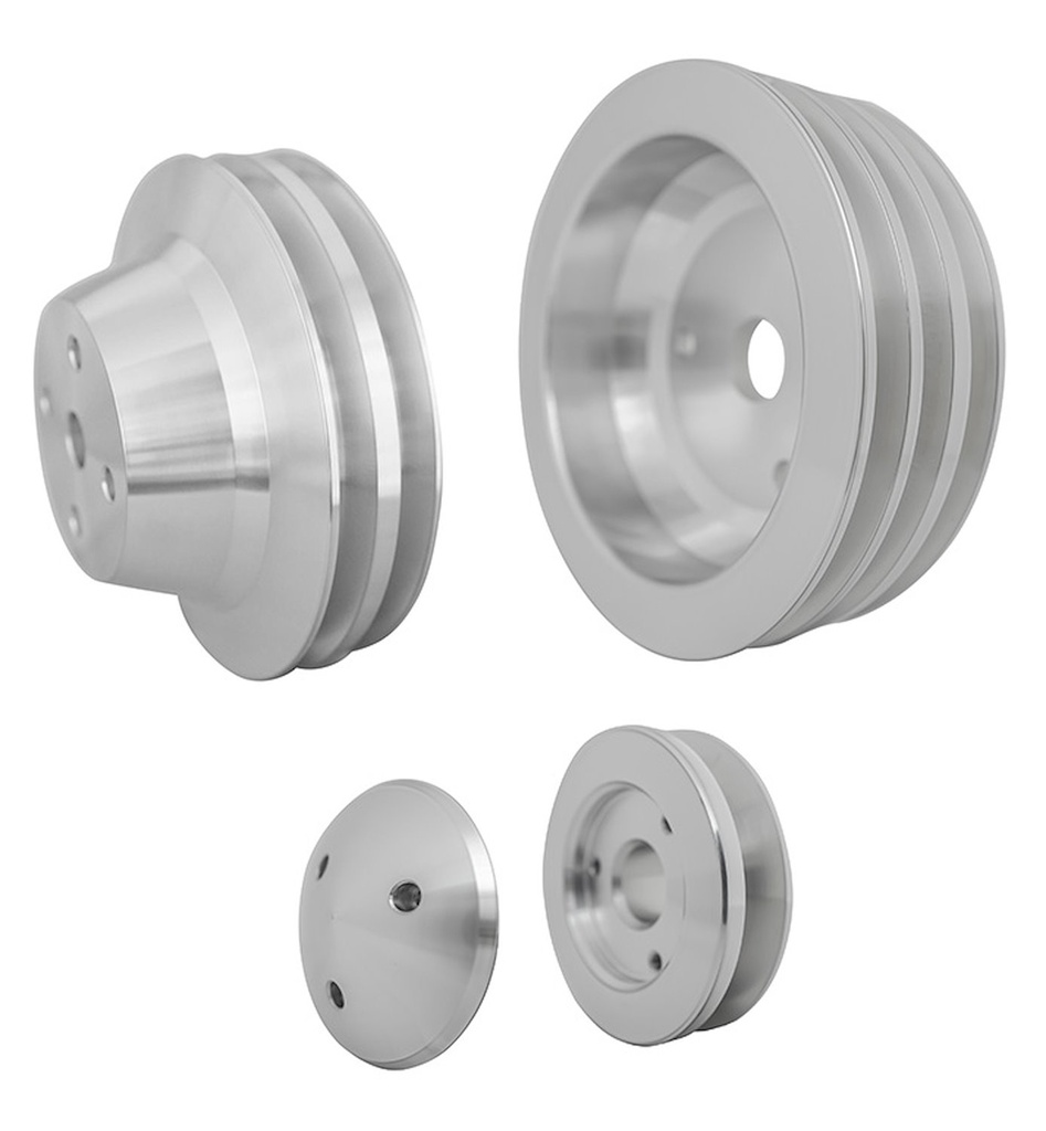 March Performance 6090: V-Belt Pulley Set - Performance Ratio Small Block Chevy