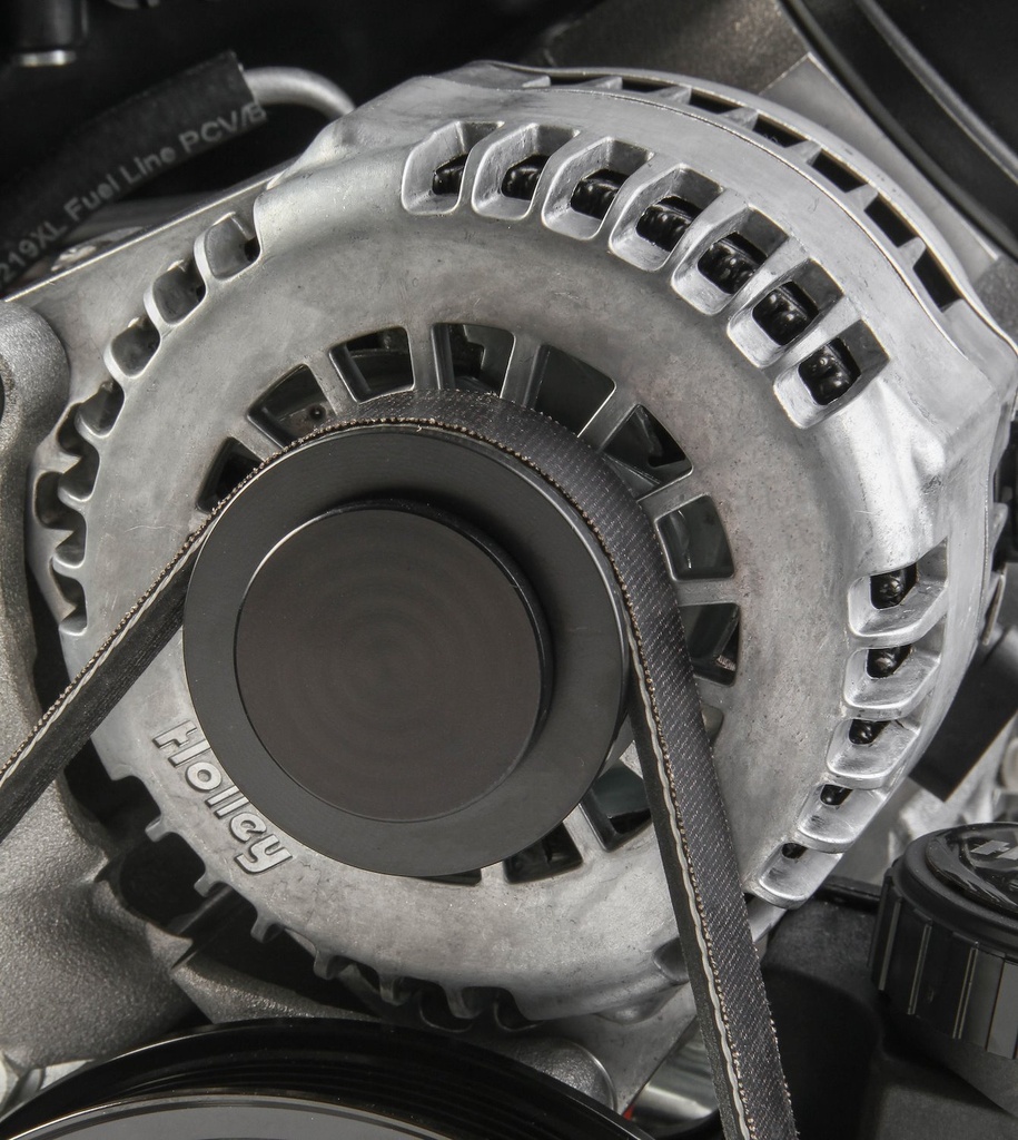 Holley 97-187: 97-187 Alternator Pulley Cover Black