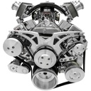 March Performance 21250: 21250 Big Block Chevy Clear Powder-Coat Style Track Serpentine Kit (AC/PS/ALT)