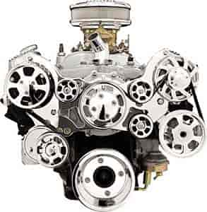 Billet Specialties 14900: Pontiac 325-455 Tru Trac Serpentine Belt System with Power Steering, with A/C