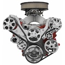 Billet Specialties 13450PA: Premium Tru Trac LS Engine Top Mount Pulley System LS1/LS2/LS3/LS6