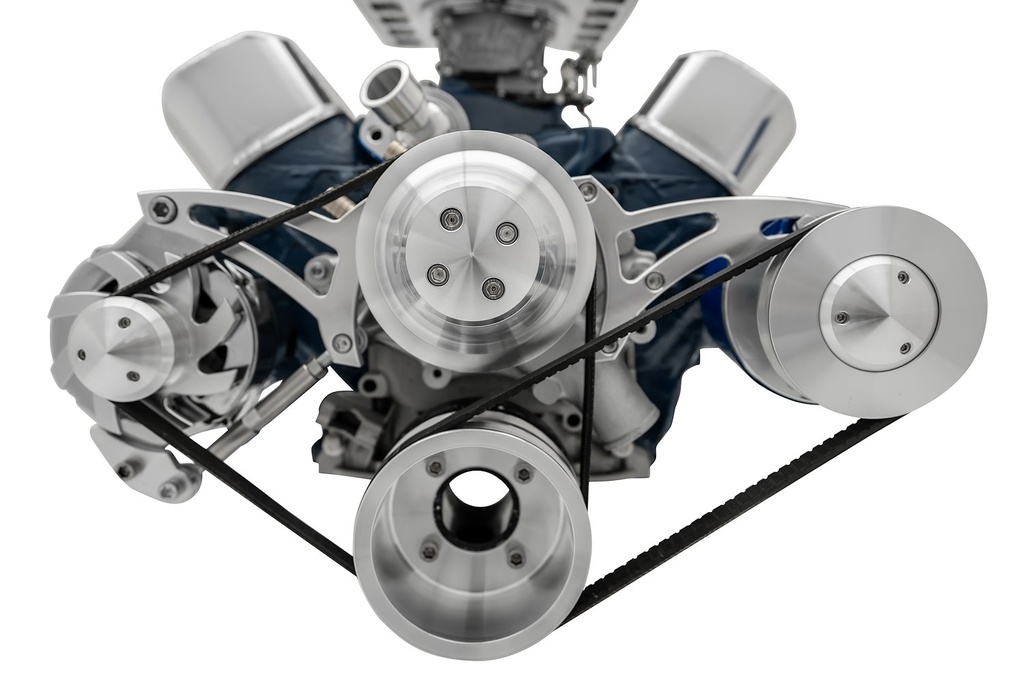 March Performance 30185: High Water Flow Ultra Serpentine Drive Kit 1969 1/2-Later Ford 302 with Power Steering