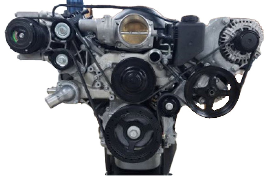 Chevrolet Performance 19421448: 19421448 Accessory Drive System w/High-Mount AC Compressor for GM Gen III/IV LS Engines
