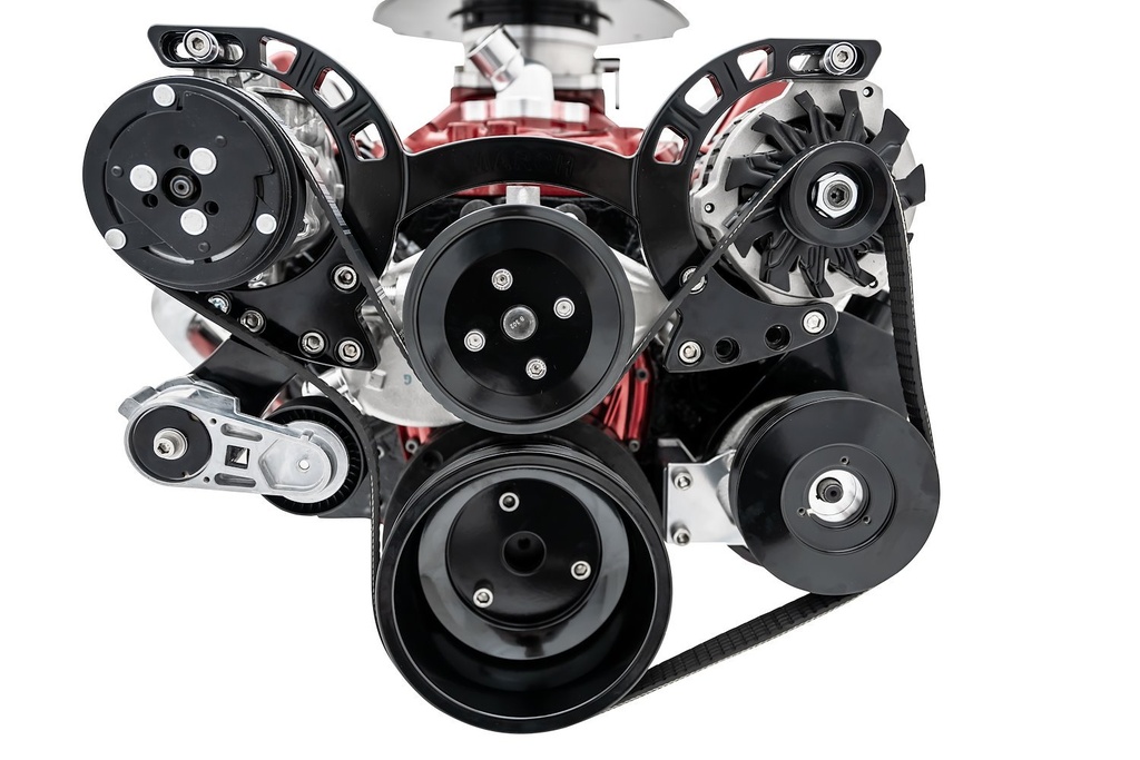 March Performance 21660-08: Sport Track Serpentine Drive Kit Small Block Chevy Short Water Pump