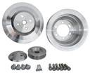 March Performance 10370: Performance Ratio V-Belt Pulley Set 2-Groove Crankshaft Pulley (Fluidampr Balancers w/Flat Face)